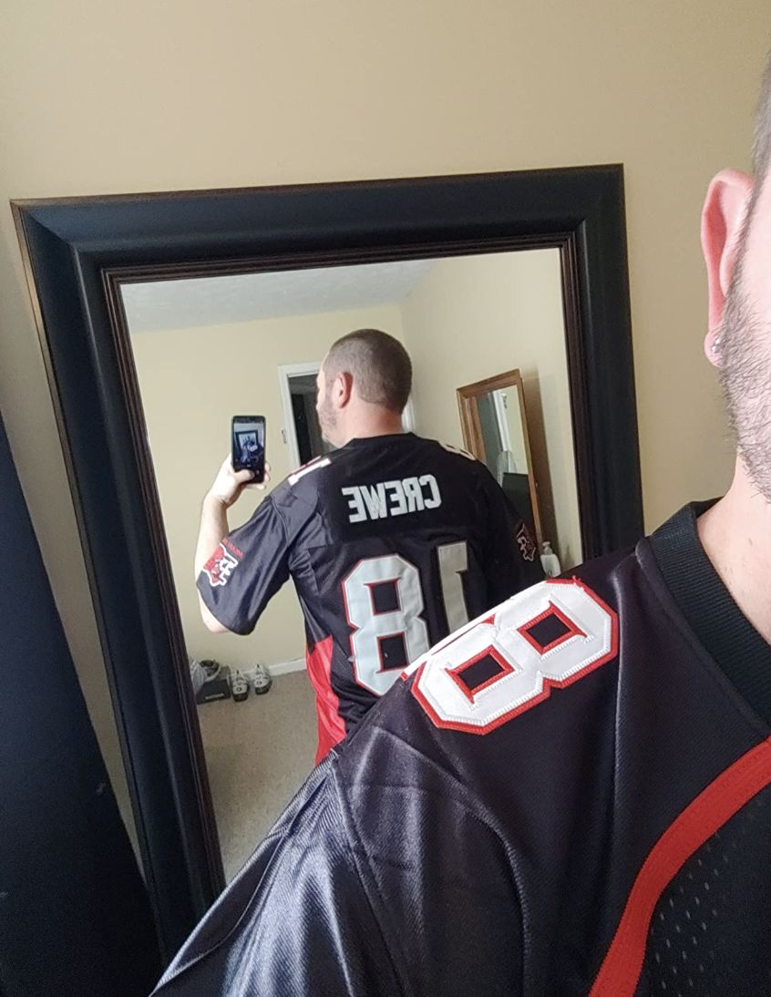 Customer photo review of Paul Crewe The Longest Yard Mean Machine Football Jersey