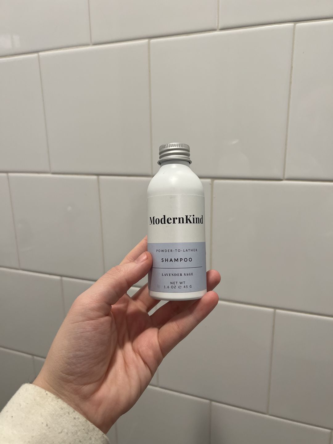 Customer photo review of Refillable Shampoo Powder