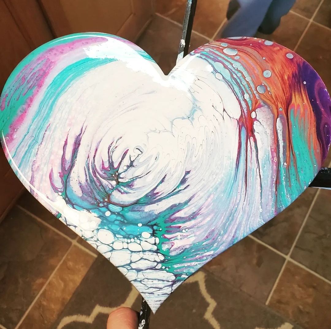 Customer photo review of Unfinished Wood Round Classic Heart Shape up to 24" DIY Valentines Day Wedding Shower