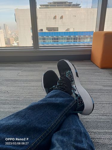Customer photo review of Alpha Centauri x Marble Sneakers