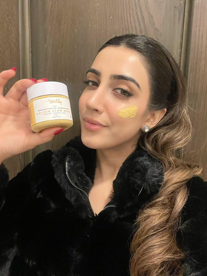 Customer photo review of Golden Glow Mask