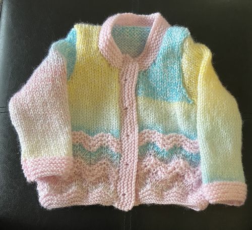 Customer photo review of Baby Mystery Knitting Box