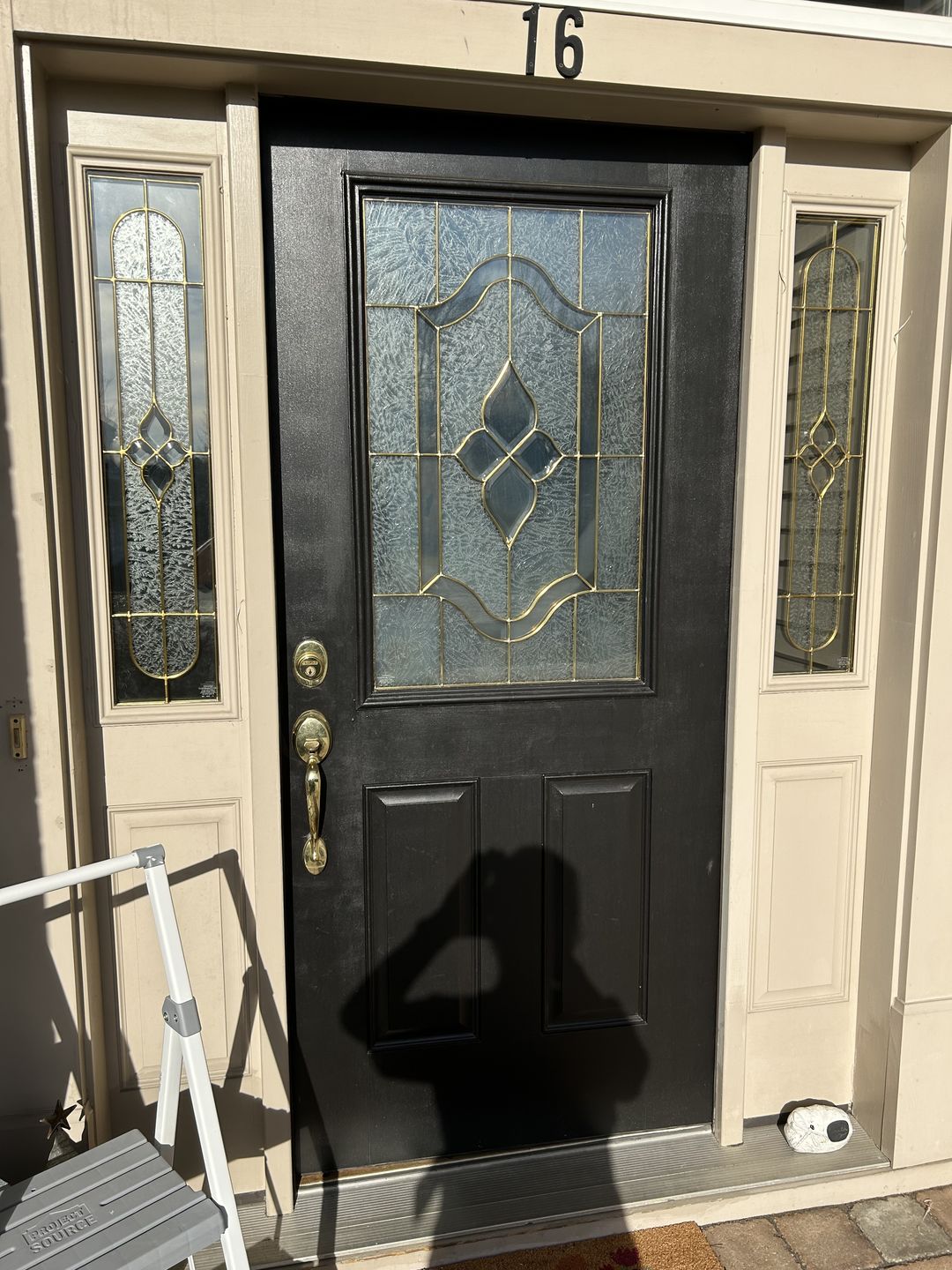 Customer photo review of Clear 1 Lite Glass and Frame Kit (Half Sidelite 10" x 38" Frame Size)