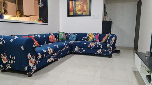 Customer photo review of L Shape Sofa Cover