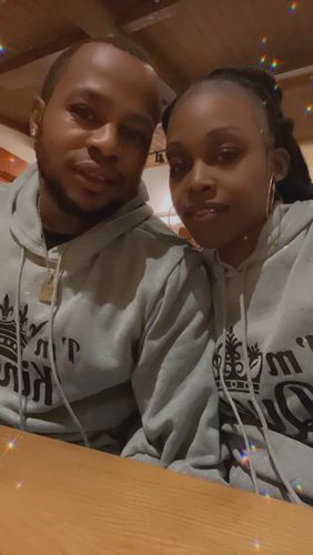 Customer photo review of Her King & His Queen Gray Tracksuits