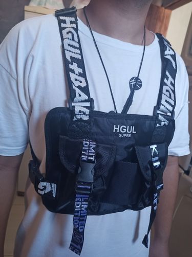 Customer photo review of Hip Hop Chest Bag