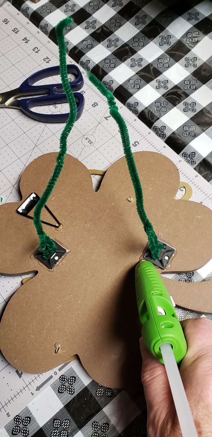 Customer photo review of Mounting Squares Bag of 100 - DECOE-002, attach a wreath sign, sign attachment