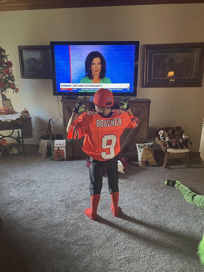 Customer photo review of The Waterboy Adam Sandler 'Bobby Boucher' Football Jersey