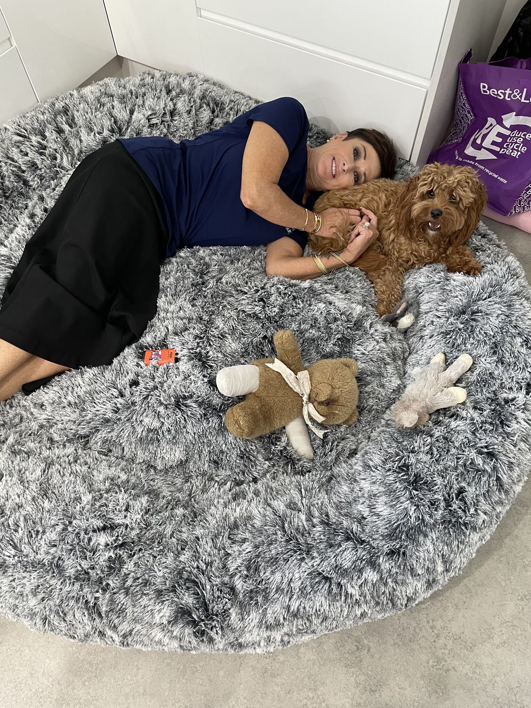 Customer photo review of The Human Size Nap Bed