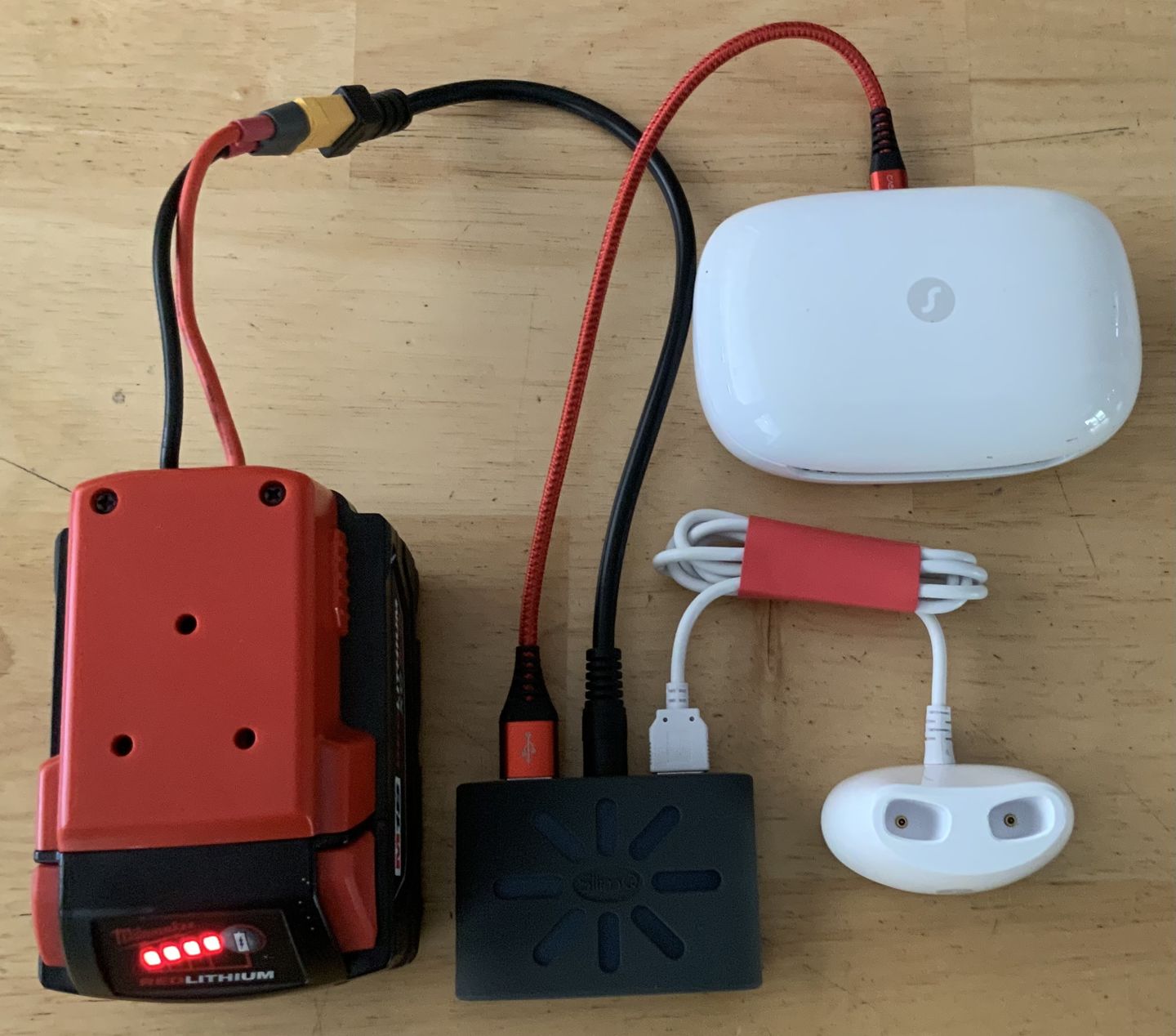 Customer photo review of DC to USB Extender For SlimQ 150W/240W/330W