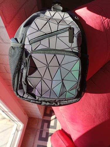 Customer photo review of Sac à dos holographique | Perle