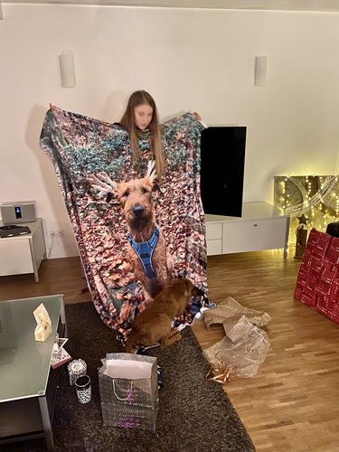 Customer photo review of Personalisierte Foto Kuscheldecke
