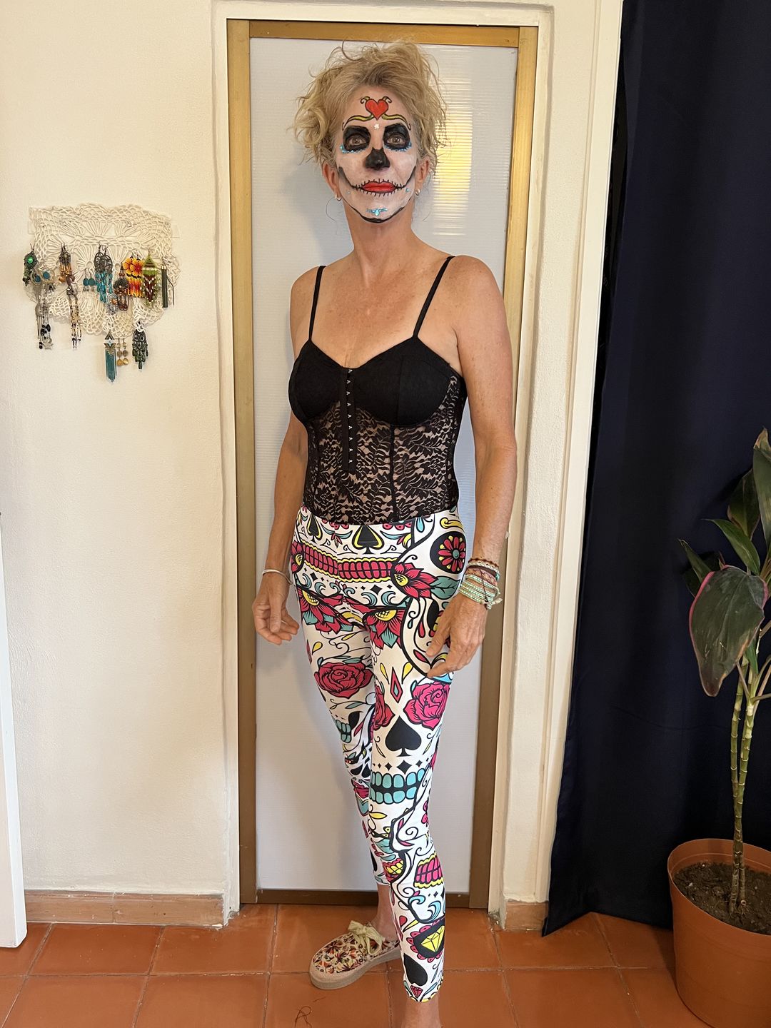 Customer photo review of Colorful Dead - Sugar Skull Leggings