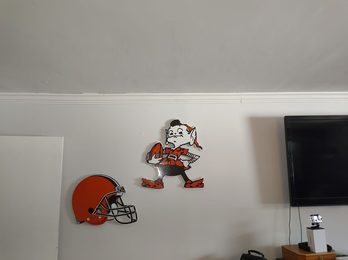 Customer photo review of Cleveland Browns "Brownie" 3D Vintage Metal Wall Art