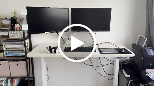 Customer video review of Evo Electric Standing Height Adjustable  Desk(Free Shipping Nationwide)