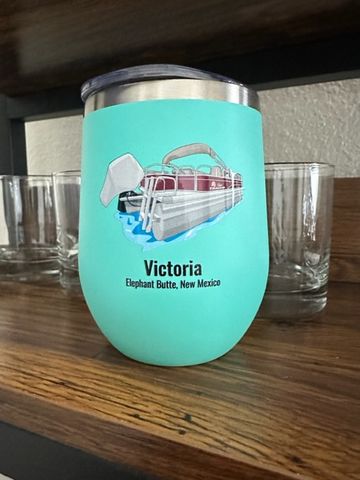 Customer photo review of Custom Wine Tumblers