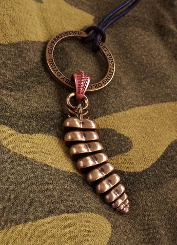 Customer photo review of Rattlesnake Tail Pendant