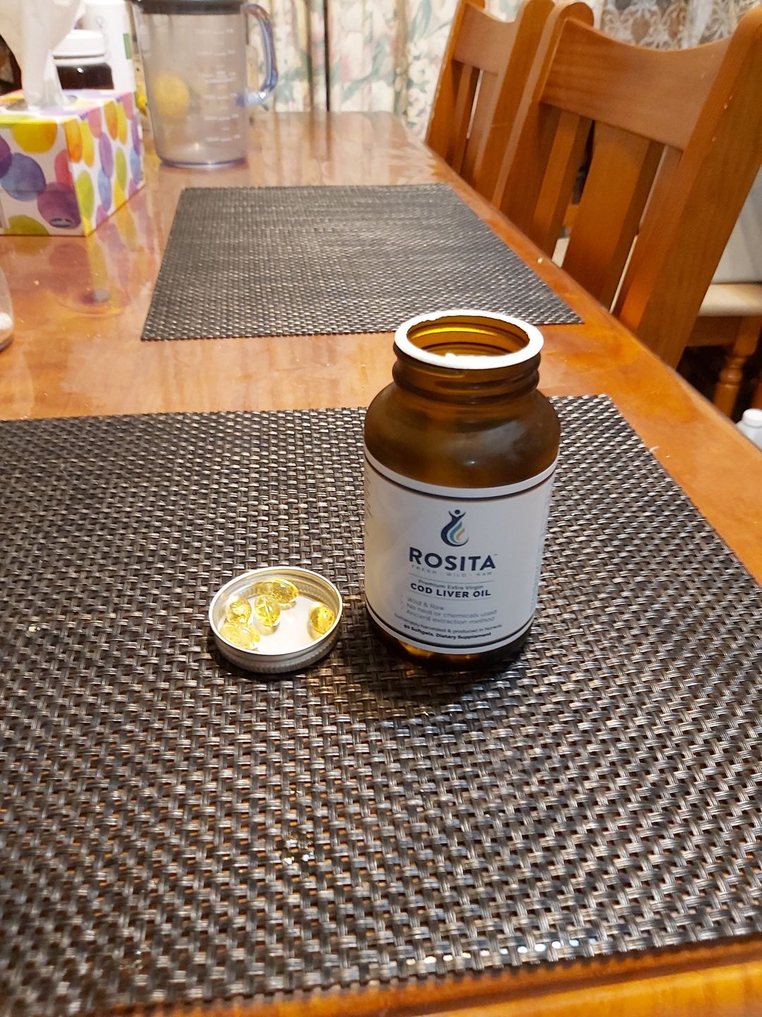 Customer photo review of Rosita Extra Virgin Cod Liver Oil 90 Softgels