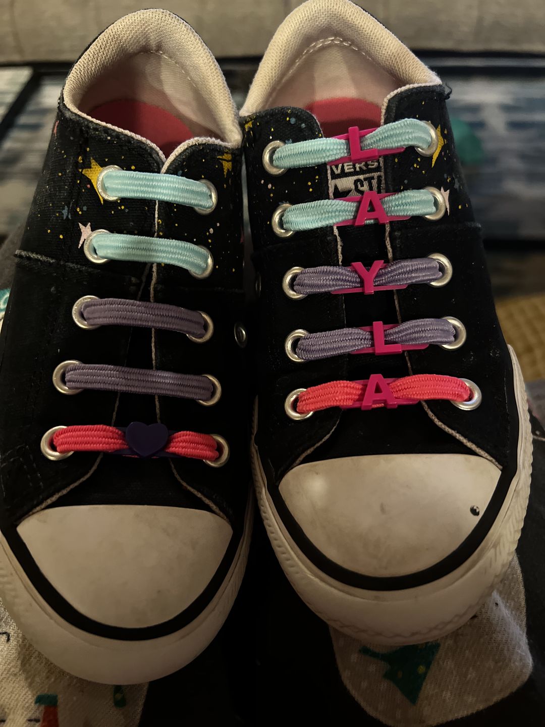 Customer photo review of U-Lace Kiddos - Pastels