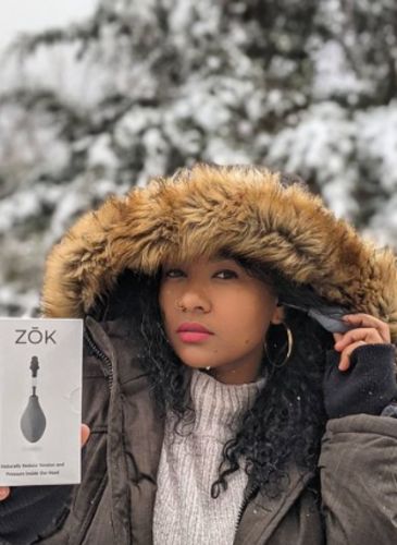 Customer photo review of Zōk- Naturally Reduce Pressure and Tension Inside the Head