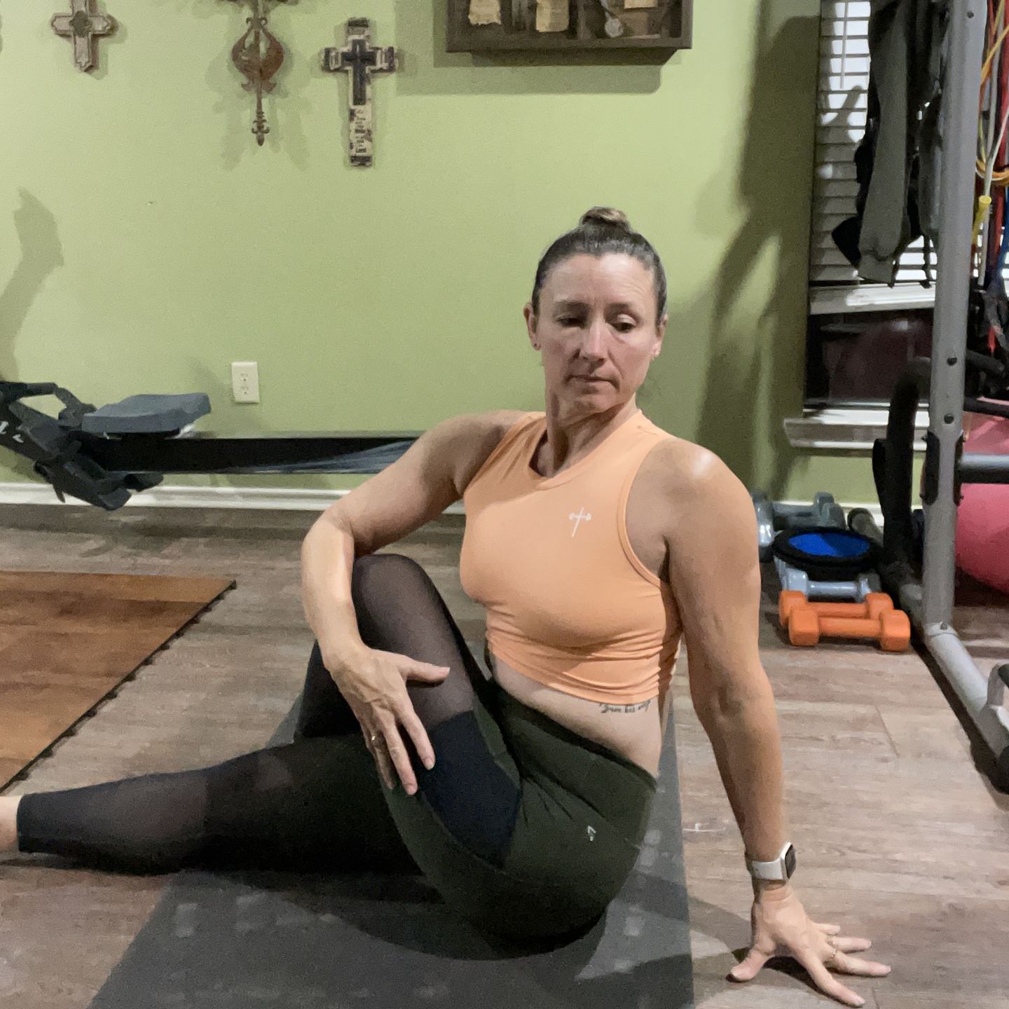 Customer photo review of Combat Top - Coral Orange