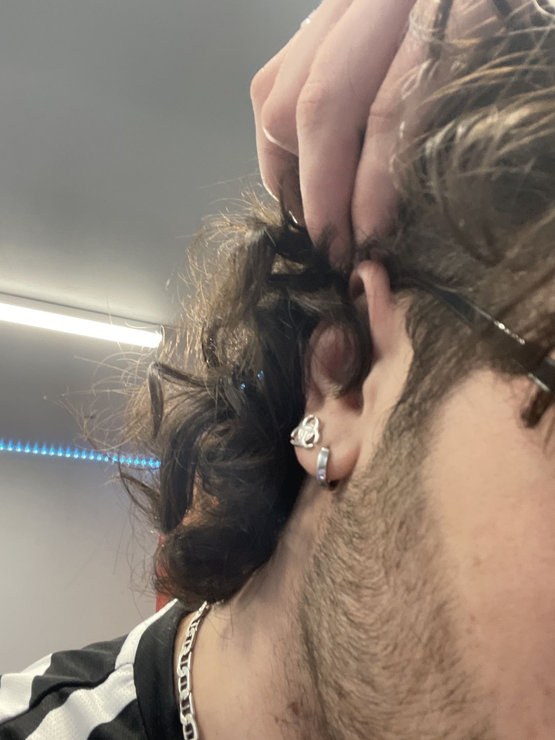 Customer photo review of BIOHAZARD STUD EARRING