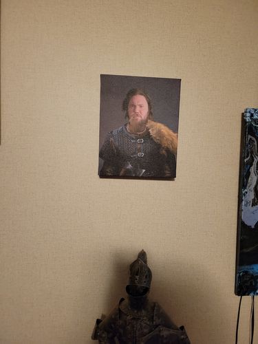 Customer photo review of The Viking Leader - Custom Canvas