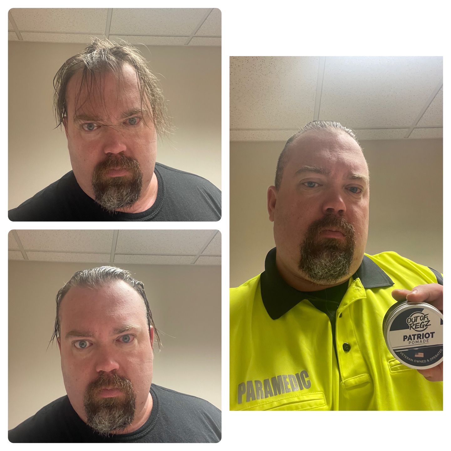Customer photo review of Patriot Pomade Pack