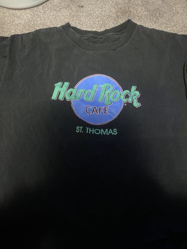 Customer photo review of Vintage Hard Rock Cafe St. Thomas T Shirt Size XL