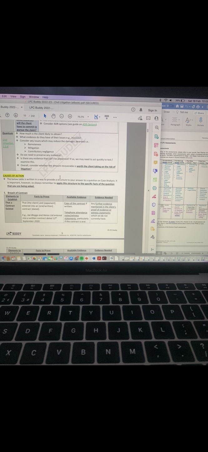 Customer photo review of LPC Buddy™ 2022 / 23 | Complete Core Module Guide | Distinction Level Study Guide for the LPC (Electronic)