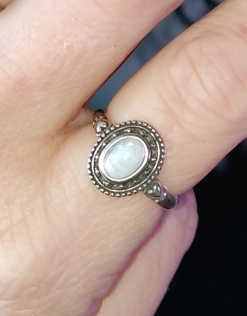 Customer photo review of Smoky Moonstone Statement Ring