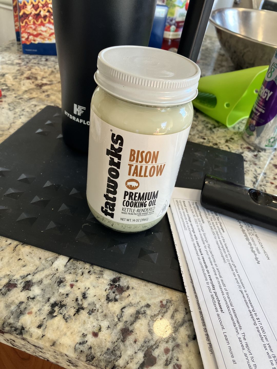 Customer photo review of Pasture Raised Bison Tallow a.k.a. Thunderfat (14 oz)