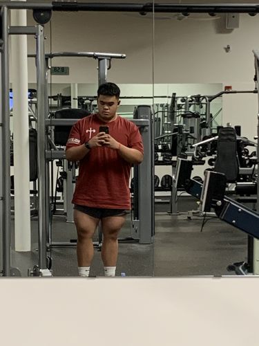 Customer photo review of Armor Of God Oversized Tee - Maroon