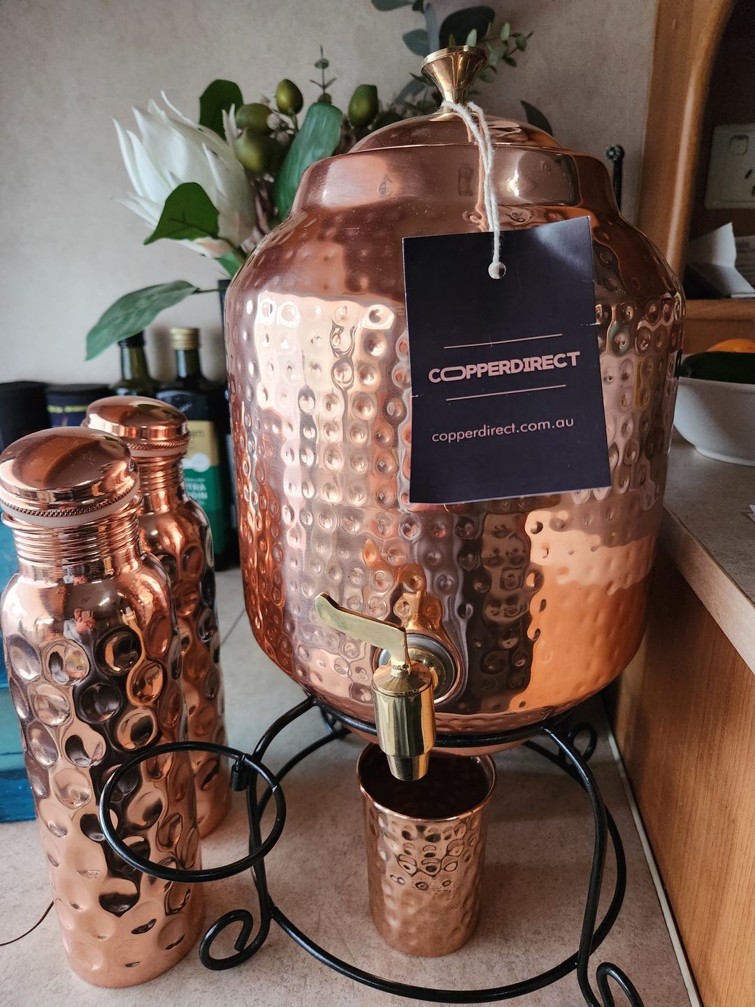 Customer photo review of Copper Water Container / Dispenser