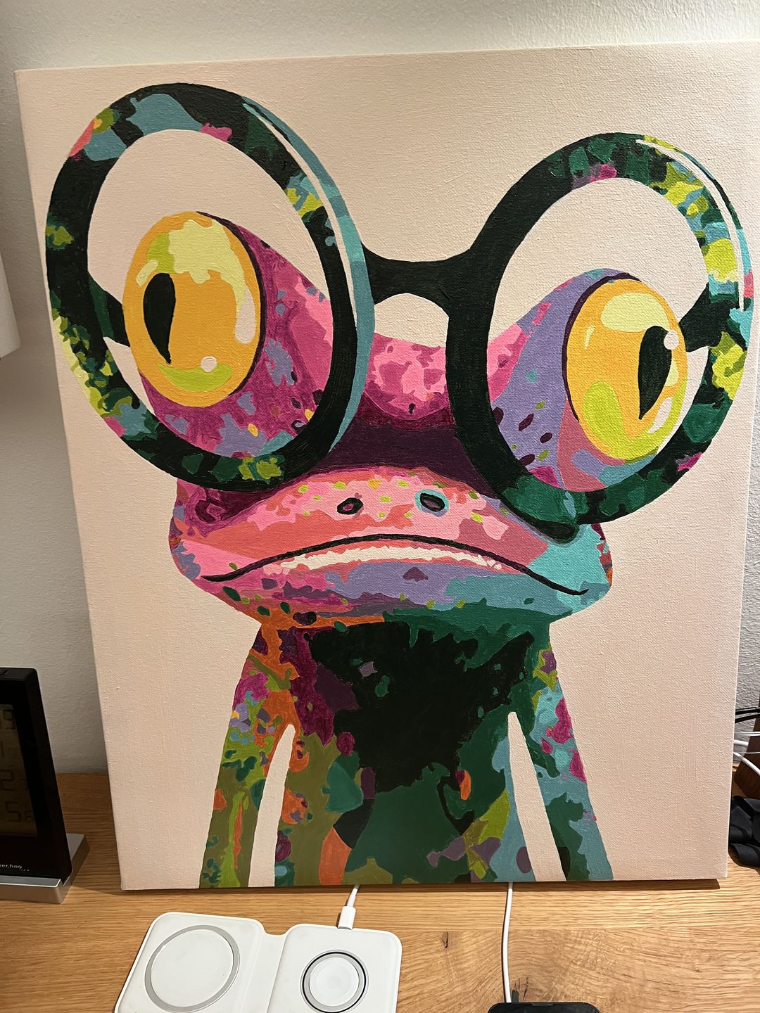 Customer photo review of Malen nach Zahlen - Fröhlicher Frosch
