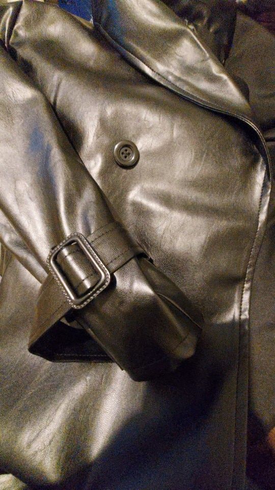 Customer photo review of Manteau Cuir Homme