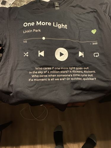 Customer photo review of Your Favorite Song T-Shirt Music Player