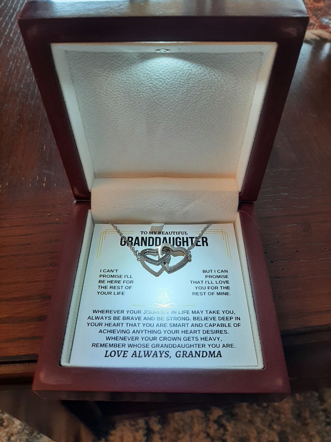 Customer photo review of To My Granddaughter - Personalized Beautiful Gift Set - SS117GM
