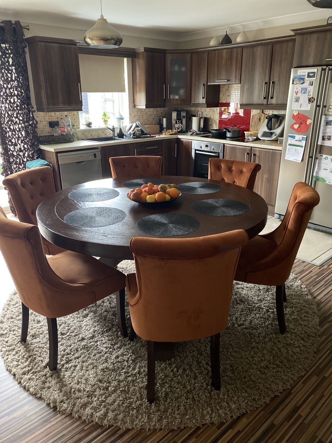 Customer photo review of Kingston Rust Velvet Dining Chair