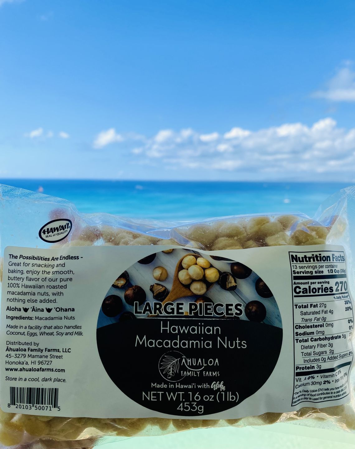 Customer photo review of Hawaiian Macadamia Nut Large Pieces