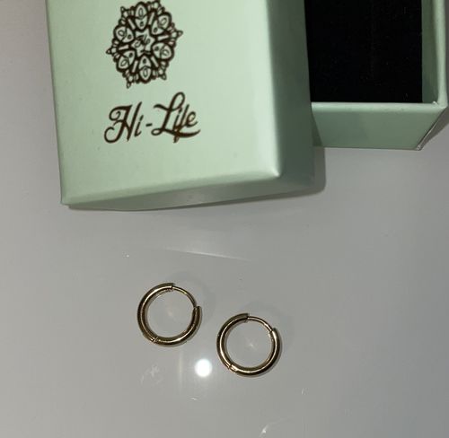 Customer photo review of Hi-Life Huggie Hoops - 10mm