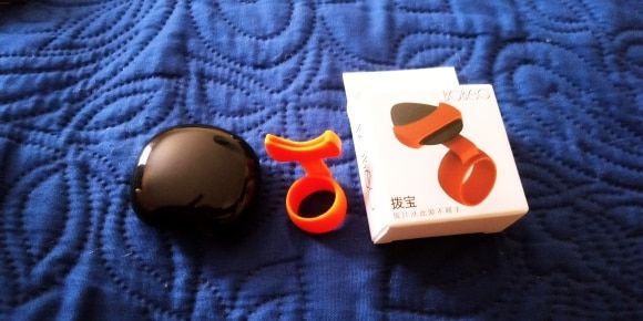 Customer photo review of Guitar pick holder (Finger pick holder)