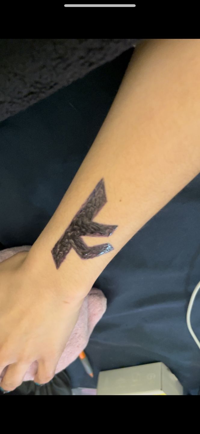Customer photo review of 1 oz. Jagua tattoo gel combo kit
