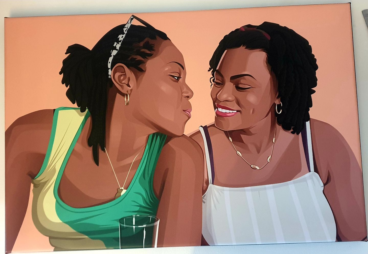 Customer photo review of Portrait Pop-Art ( sur toile )
