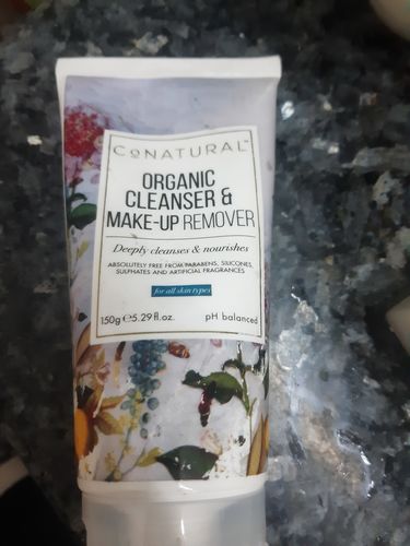Customer photo review of Organic Cleanser & Make-up Remover