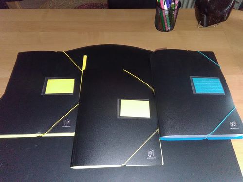 Avis photo d'un client sur OXFORD Protège-Documents Students A4 # 200 vues / 100 Pochettes - Plastique - Bicolore