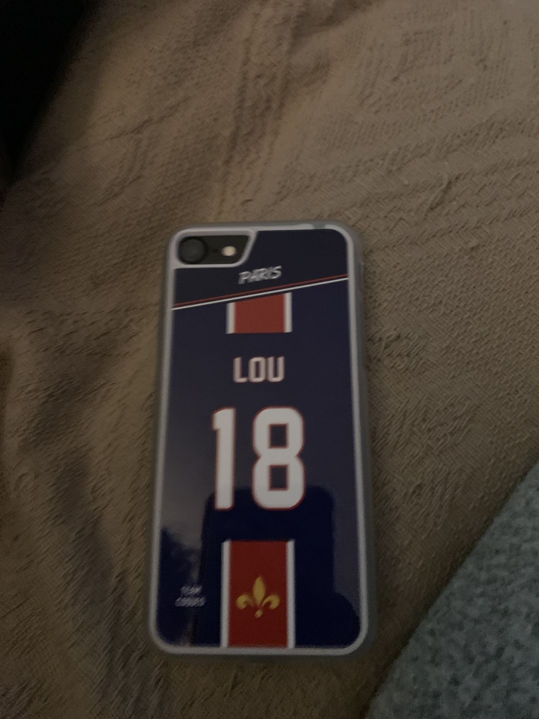 Customer photo review of Coque foot PARIS SG Domicile 1 personnalisable - TEAMCOQUES