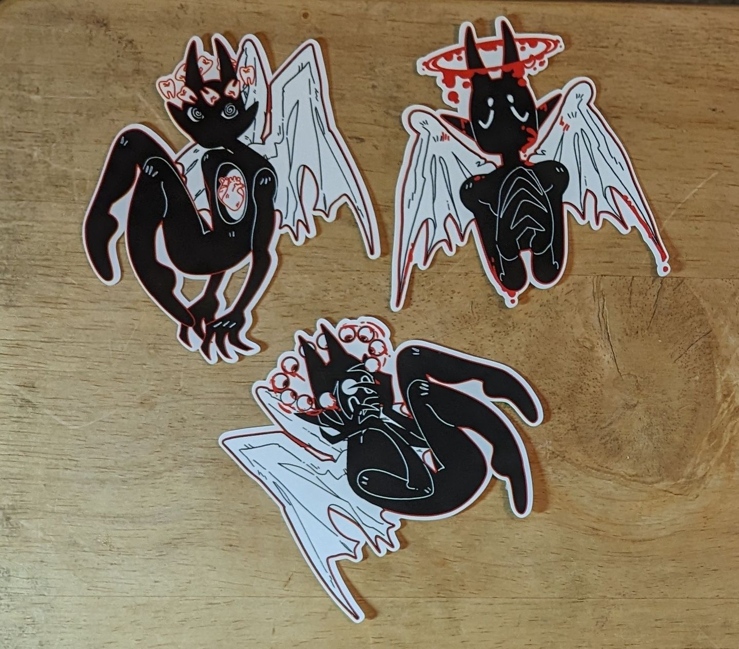 Customer photo review of Gore Angel Stickers