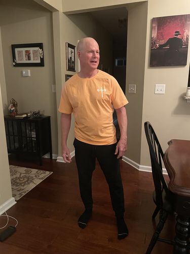 Customer photo review of Original Performance Tee - Coral Orange
