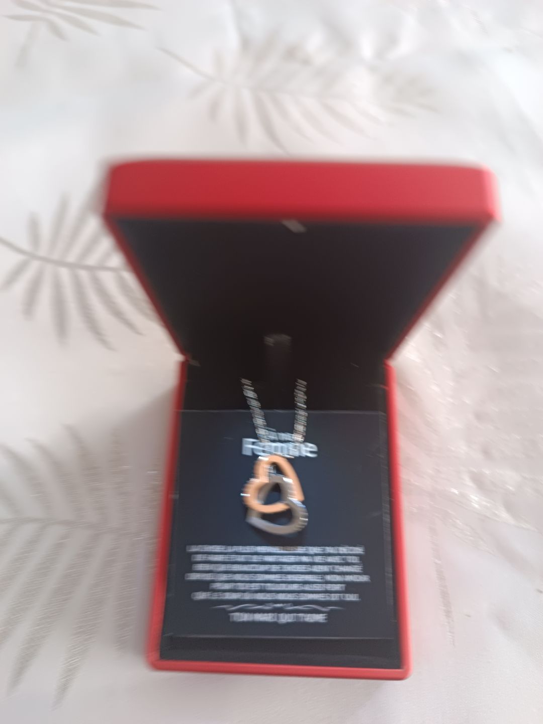 Customer photo review of ETERNITY • Collier Déclaration d'amour Double Cœur